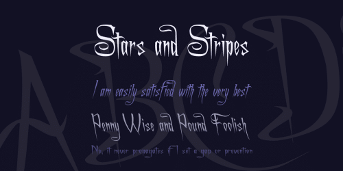 A Charming Font Superexpanded
