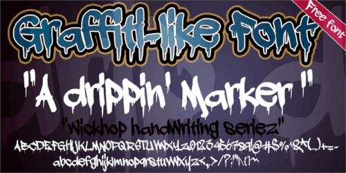 A Dripping Marker Drippy Letter Font