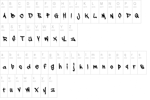 A Dripping Marker Drippy Letter Font