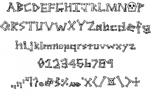 A Skeleton In Your Closet Font