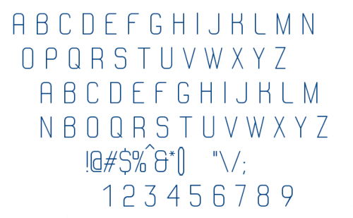 AC Line Font