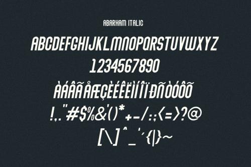 Abraham Typeface Font