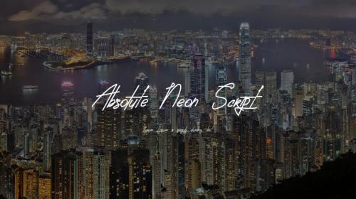 Absolute Neon Script Font