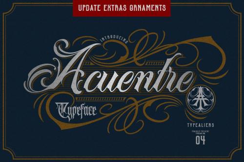 Acuentre Script Font