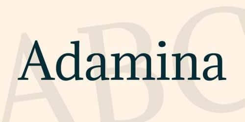 Adamina Font