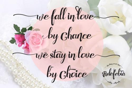 Adefebia Wedding Script Font
