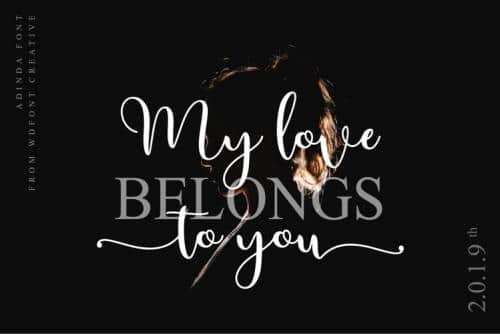 Adinda Calligraphy Font
