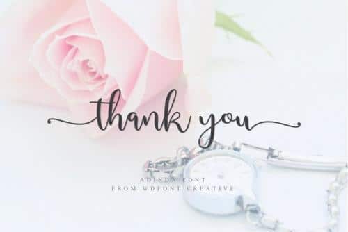 Adinda Calligraphy Font