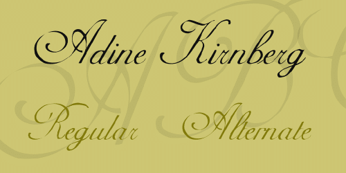 Adine Kirnberg Font