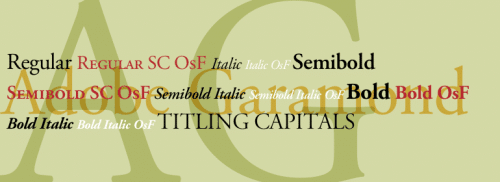 Adobe Garamond Font