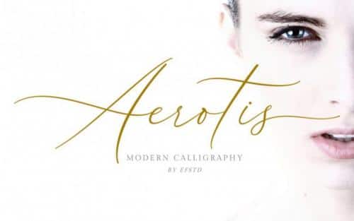 Aerotis Modern Calligraphy Font