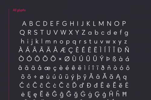Ageo Geometric Sans Font Family