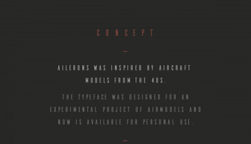 Ailerons Typeface Font