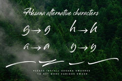 Aksana Brush Font