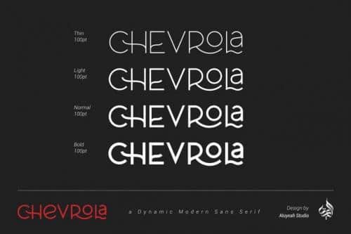 Al Chevrola Modern Sans Font