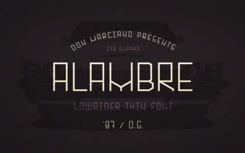 Alambre Display Font
