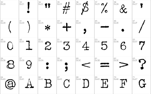 Albertsthal Typewriter Font