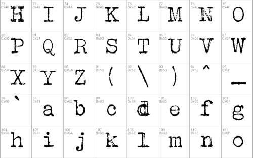 Albertsthal Typewriter Font
