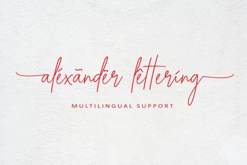 Alexander Lettering Handwritten Font