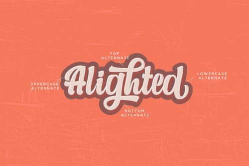 Alexandria Script Layered Font