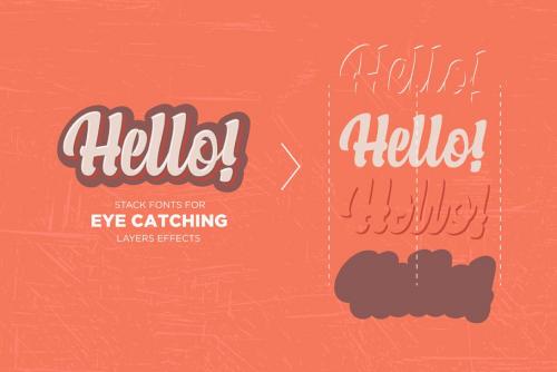 Alexandria Script Layered Font