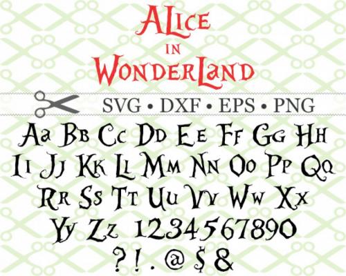 Alice in Wonderland Font