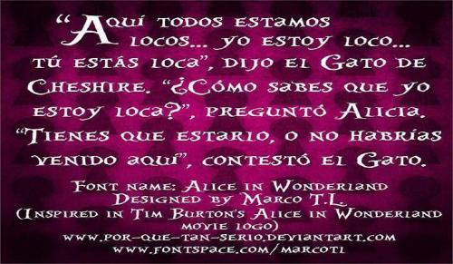 Alice in Wonderland Font