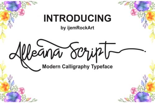 Alleana Script Font