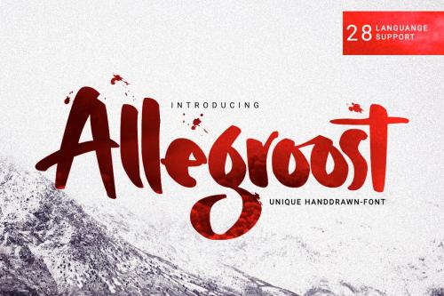 Allegroost Script Font