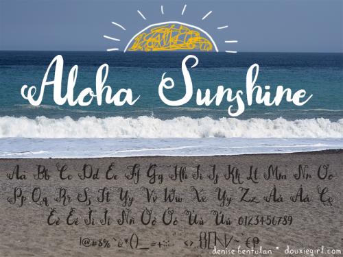 Aloha Sunshine Font