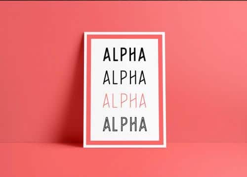 Alpha Font Family