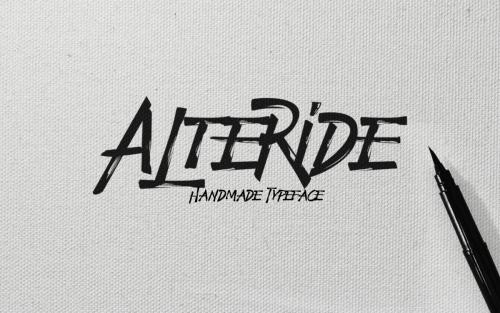 Alteride Brush Font