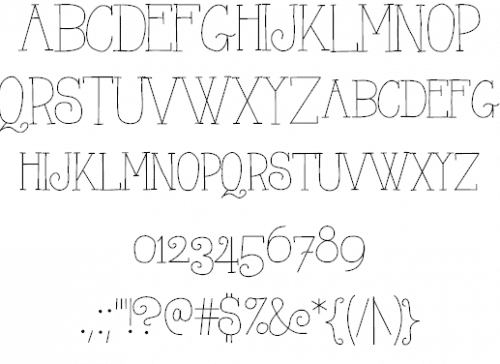 AlwaysHere font