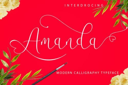 Amanda Script Font