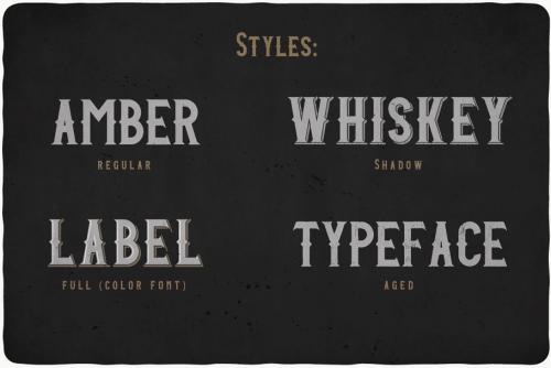 Amber Whiskey Typeface