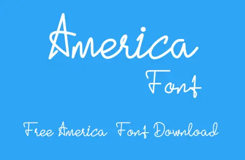 America Script Font