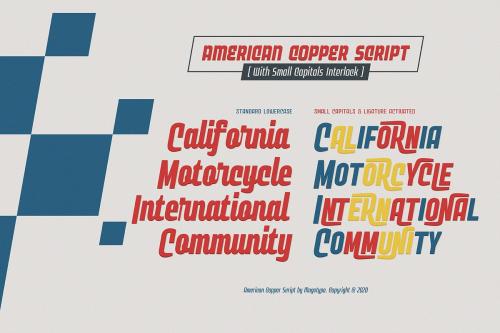 American Copper Font Family