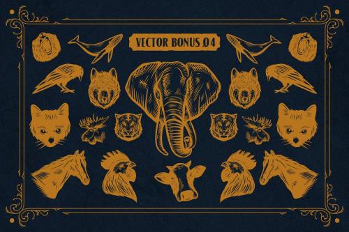 American Label Vintage Font