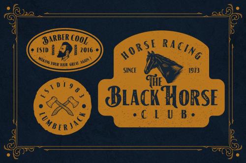 American Label Vintage Font