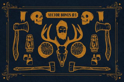 American Label Vintage Font