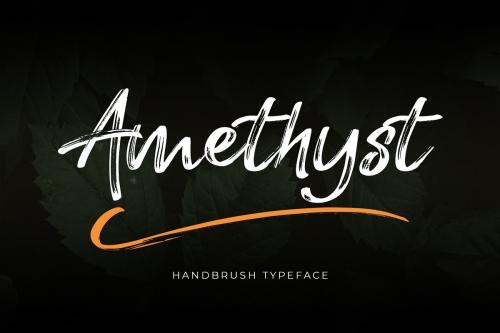 Amethyst HandBrush Font