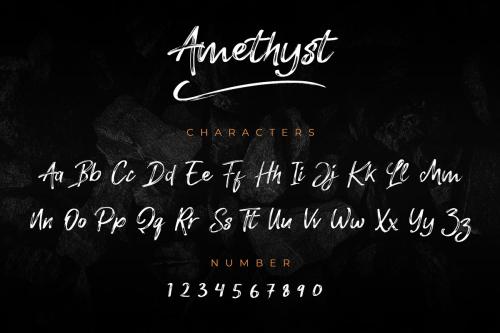 Amethyst HandBrush Font
