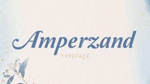 Amperzand Typeface