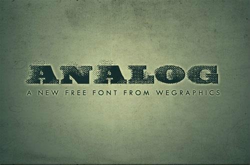 Analog A Grunge Font