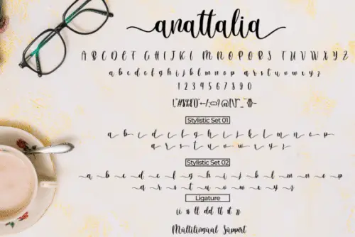 Anattalia Calligraphy Font