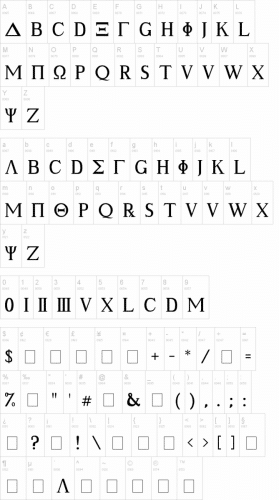 Ancient Geek Greek Font Generator