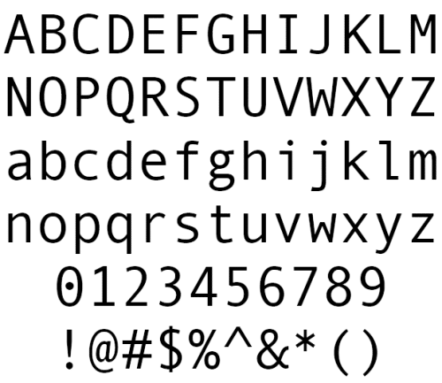 Andale Mono Font
