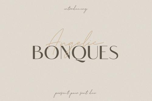 Angelic Bonques Font Duo