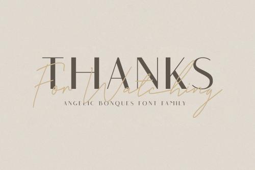 Angelic Bonques Font Duo