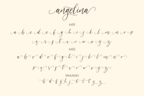 Angelina Calligraphy Font